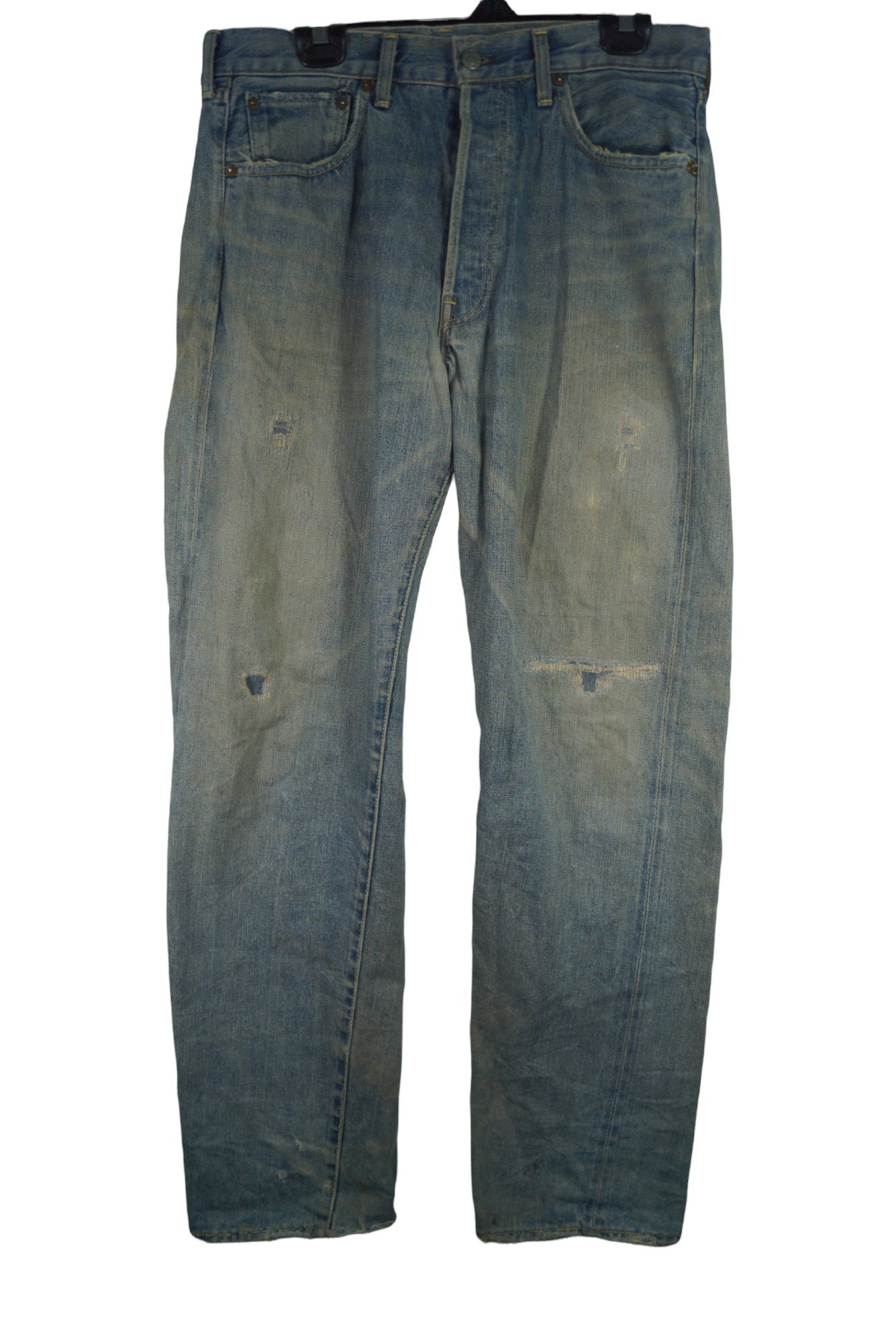 Vintage Levi's Big E Selvedge Distressed Denim 66501 - Etsy