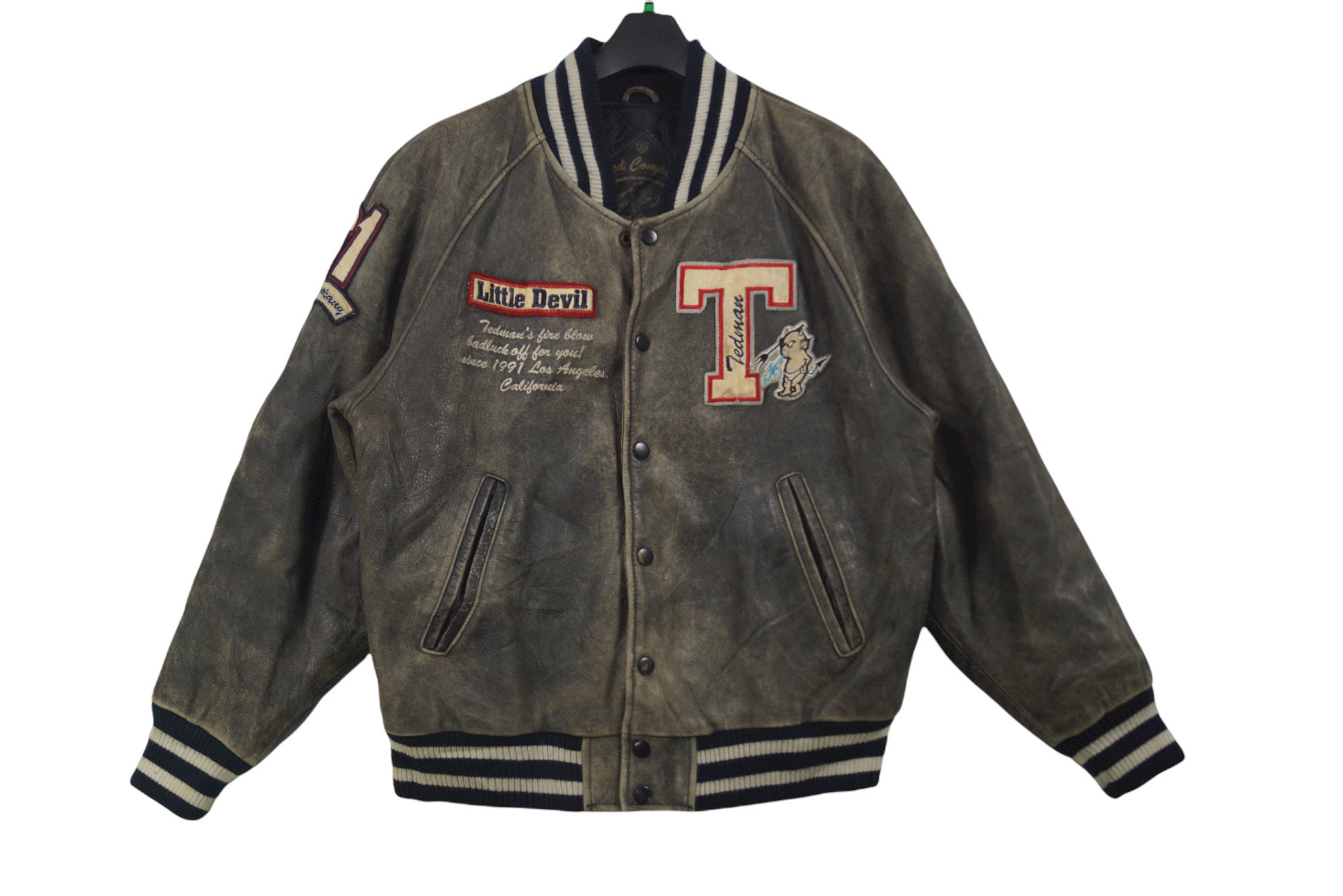 Rare!! Limited Edition Ted Company Varsity Leather Jacket - Etsy