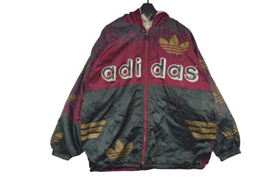 Rare Vintage Adidas WindBreaker Jacket 90’s *Exact Style Worn By Kobe  Bryant*