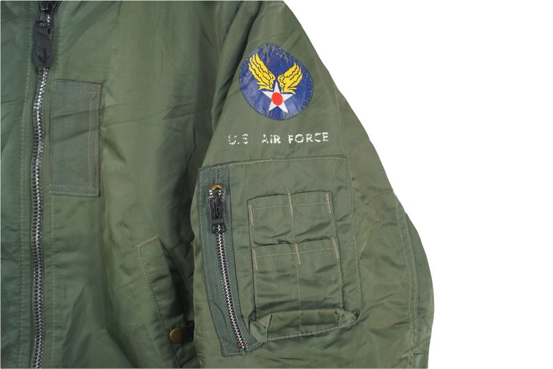 Blouson Bomber Avirex Spencer 1988 - Taille M, Vert Militaire - Occasion Parfait état, Vintage Rare