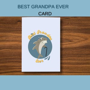 Meilleure carte de grand-père, meilleure carte de grand-père, carte de fête des pères de grand-père