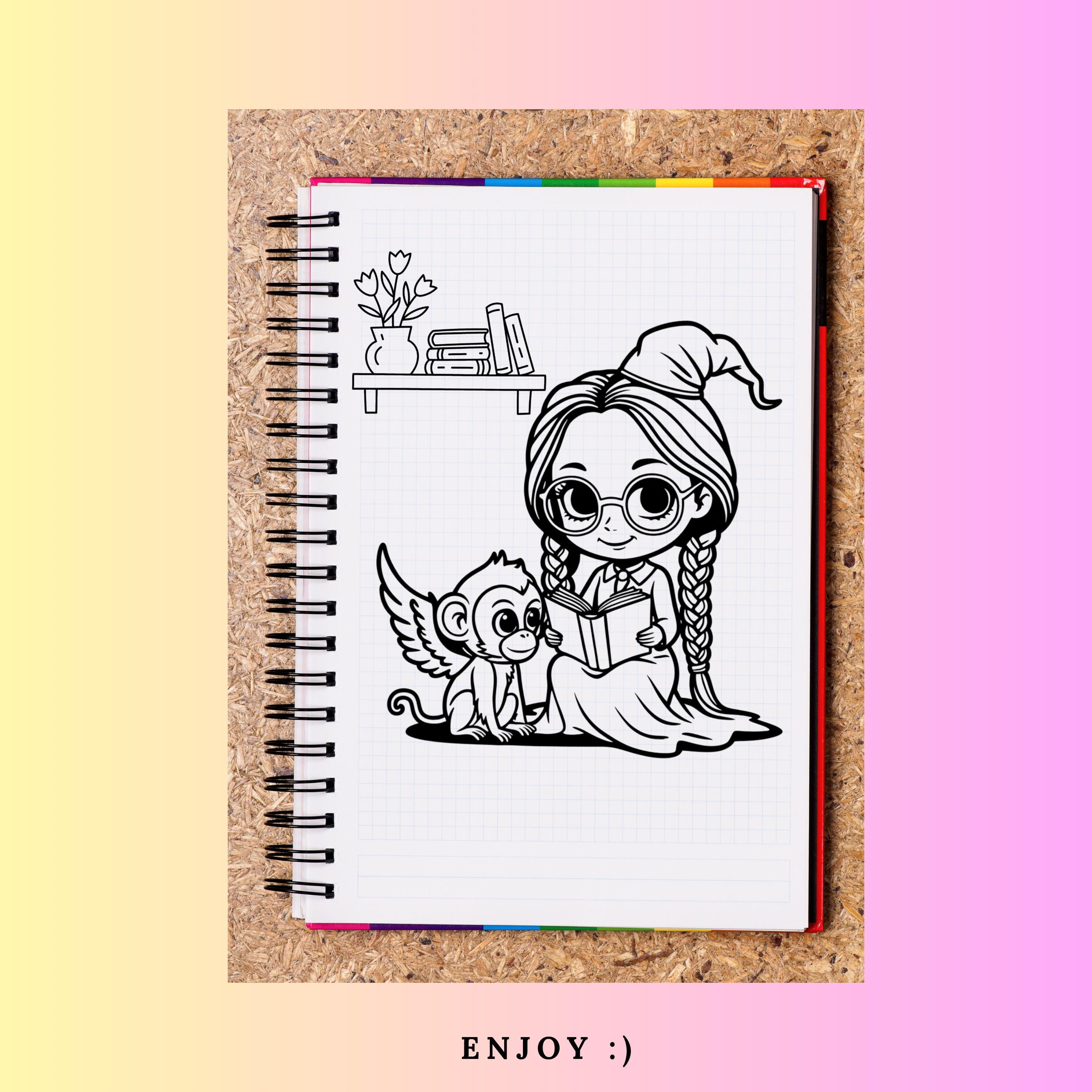 Elphaba Printable Coloring Pages - Etsy Australia