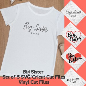 Grande soeur SVG, grande soeur SVG Bundle, lot de 5 grande soeur SVG