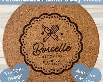 Mothers Day Gift, Personalised Mother's Day Trivet/Hotpad