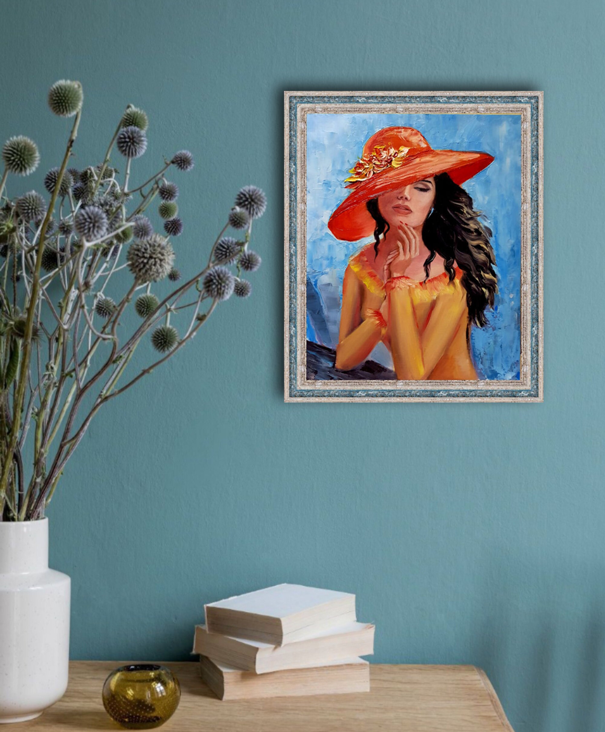 Woman Painting Female Portrait Original Art Oil Painting - Etsy