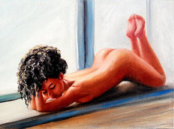 Real painting Nude-Art Nude Woman Painting Nude Original Painting Erotic Art Naked Woman Nude  Female Painting 12 by 16 by Artbyvarduhi - Etsy