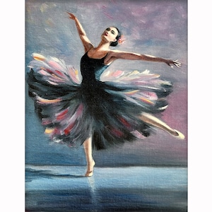 Ballerina Malerei Frau Original Art Ballerina Wand Kunst Ölgemälde 12 von 16 Von ArtByVarduhi