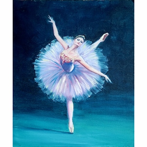 Ballerina Malerei Ballett Original Kunst Ballerina Wand Kunst Ölgemälde Tanz Kunstwerk 12 von 16 von ArtByVarduhi