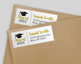 graduation announcement mailing label, editable DIGITAL DOWNLOAD file, graduation address labels