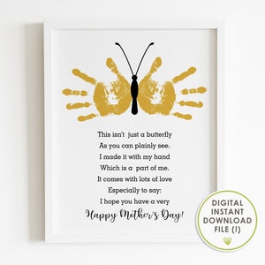 handprint art for mothers day, DIY mothers day gift, printable handprint craft, from kids, first mothers day gifts, INSTANT DOWNLOAD