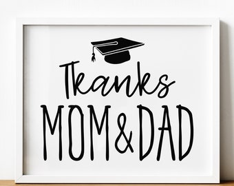 Thanks Mom And Dad Etsy
