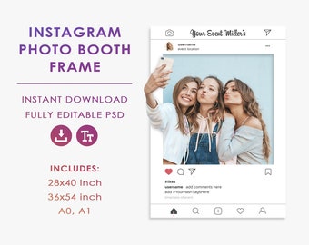 Instagram Frame Template Etsy