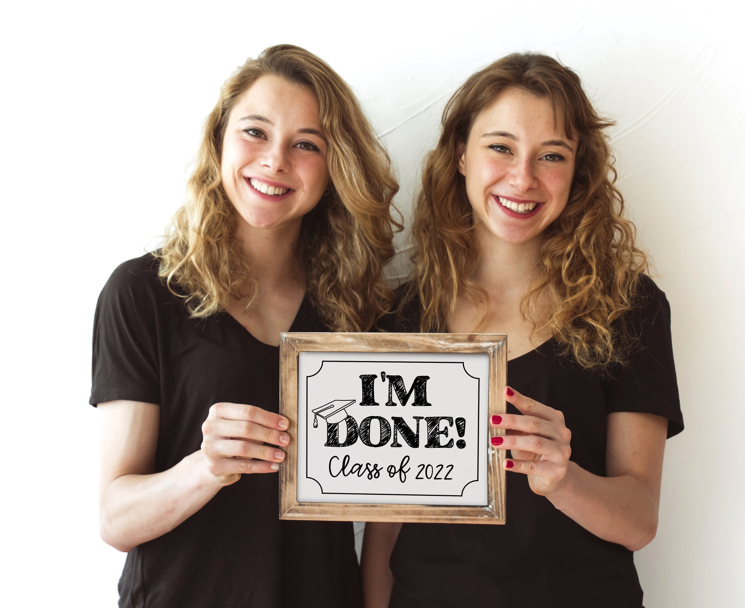 I'm Done Printable Graduation Sign Class of 2022 | Etsy