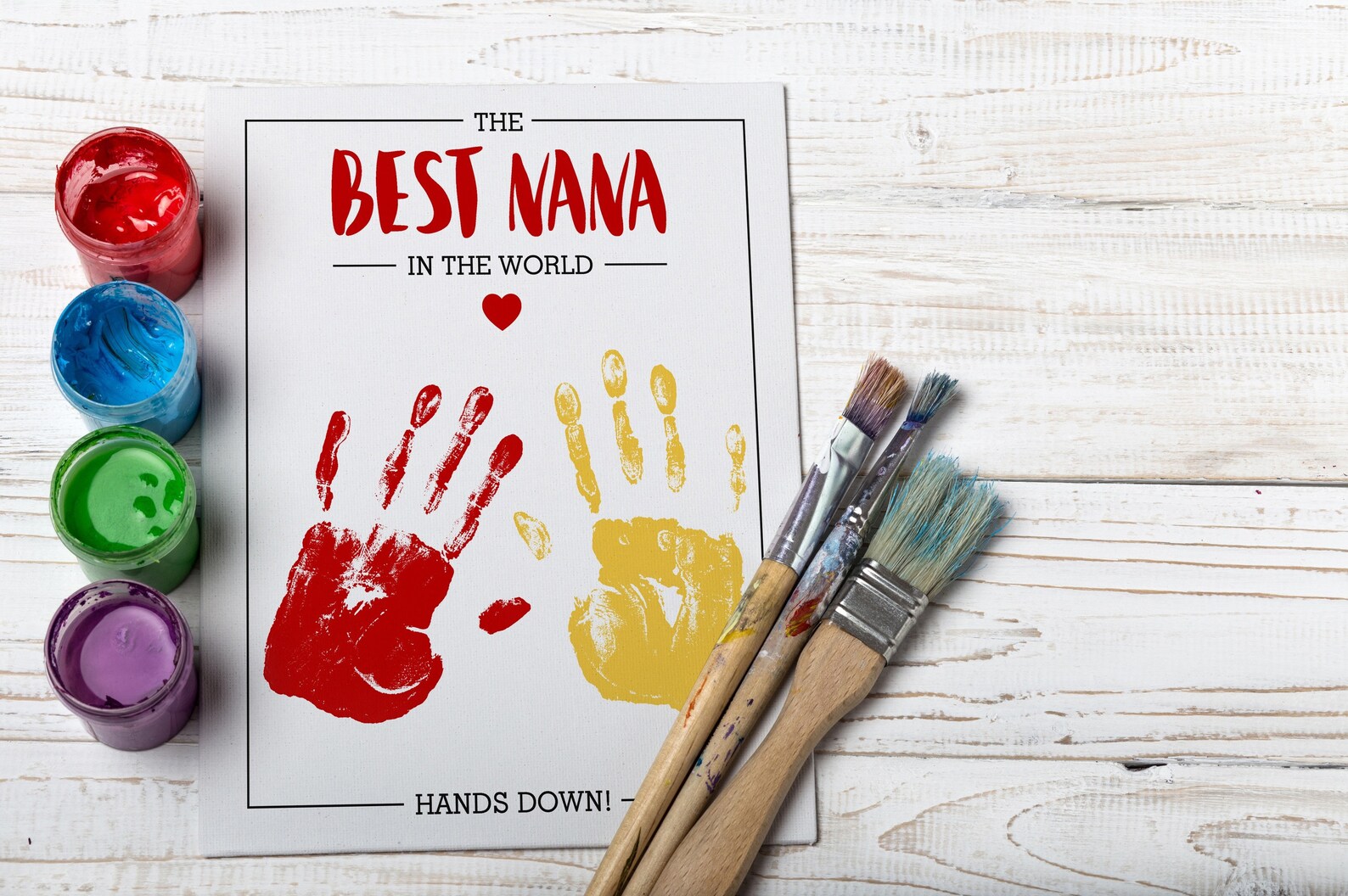 Nana Gift Handprint Art Gifts for Nana Handprint Craft Etsy