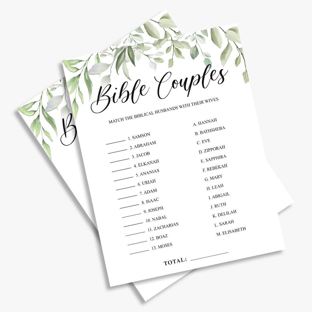 Bible Couples Quiz Greenery Bridal - Il 1080xN.3746265034 H595 