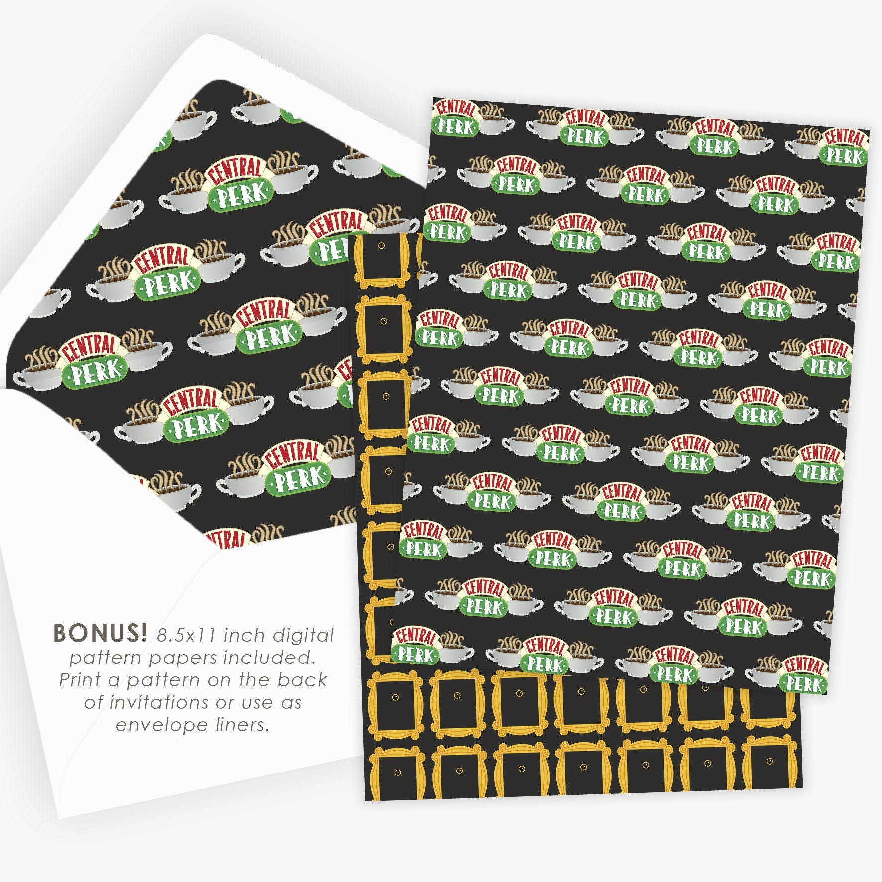 Graduation invitation friends theme graduation party Etsy