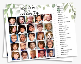 printable celebrity baby photos quiz with answers