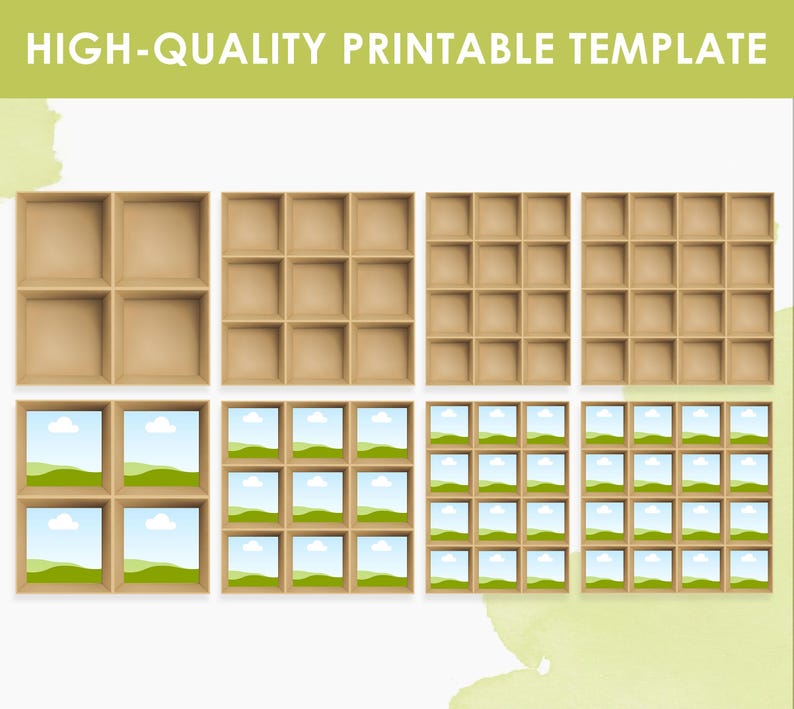 In the Box Photography Template BUNDLE: Add Your Own Photo - 4/9/12/16 ...
