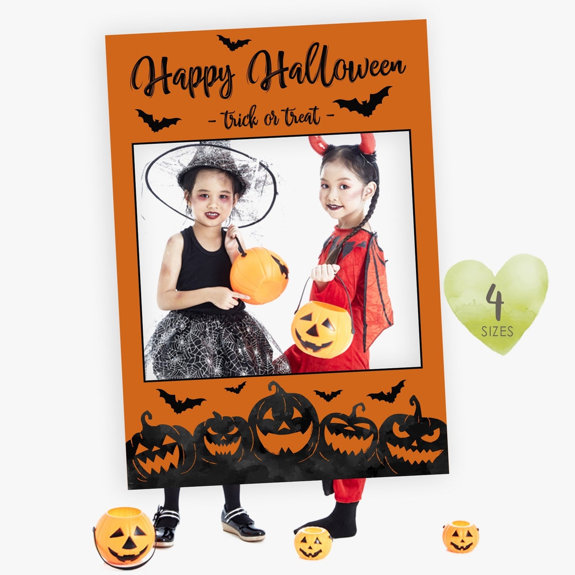 Halloween photo booth frame editable printable instant Etsy