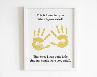 Baby Handprint Art: DIY Keepsake Gift (Digital Download)