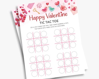 Valentine's Tic Tac Toe Printable - Etsy