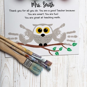 Math Teacher Gift, Handprint Art Craft, Appreciation Week, DIY, Teacher ...
