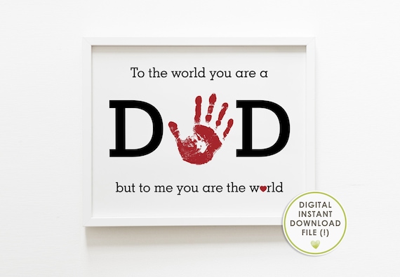 I love you Printable Nursery Art for 8x10 *INSTANT DOWNLOAD* Father's Day Gift Dear Daddy Orange