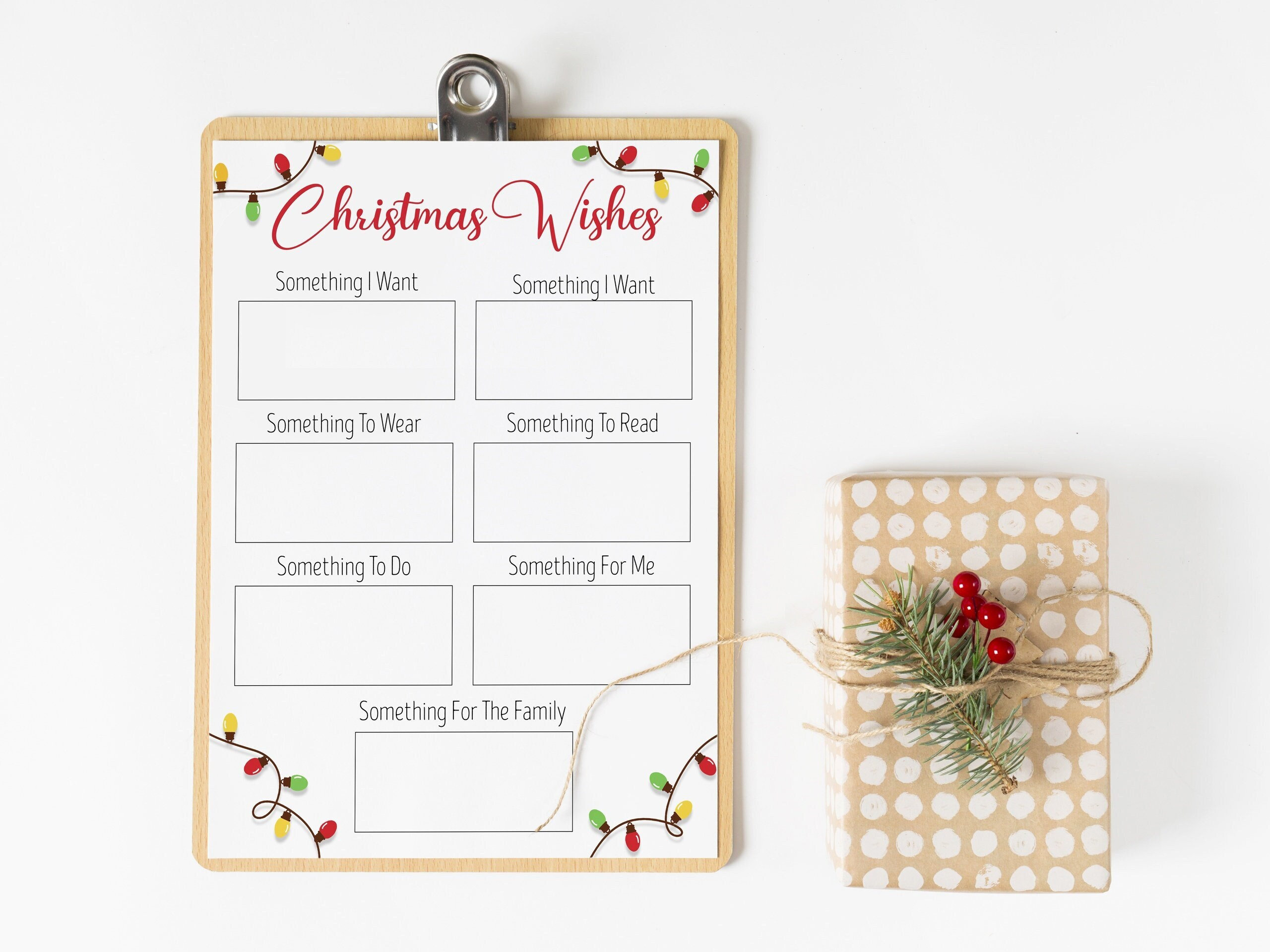 Christmas Wish List for Teens for Adults Printable | Etsy
