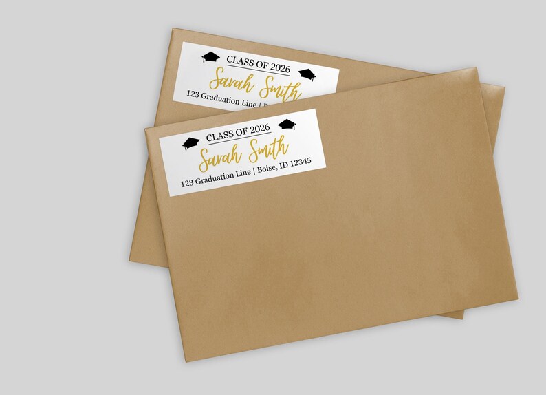 Graduation Music Address Labels Editable Graduation Address Labels, INSTANT DOWNLOAD, Graduation ...