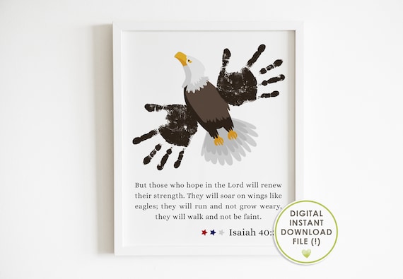 Christian Crafts for Kids / 4th of July / Handprint Art / | Etsy