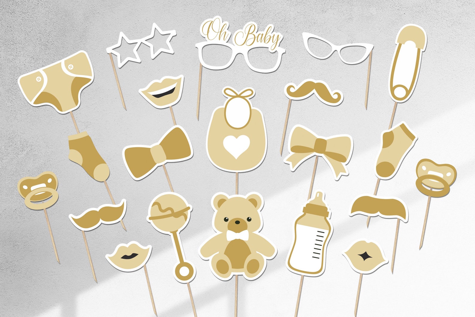 63 Baby Shower Photo Booth Props Twinkle Twinkle Little Star - Etsy