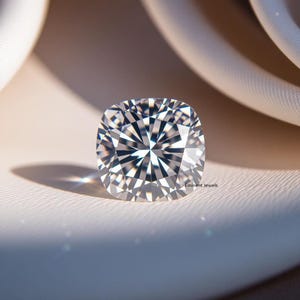 White D Color VVS1 Moissanite Cushion Cut Moissanite Loose Gemstone Diamond 1 to 5 CT Excellent Cut Moissanite for Jewelry Earring Ring