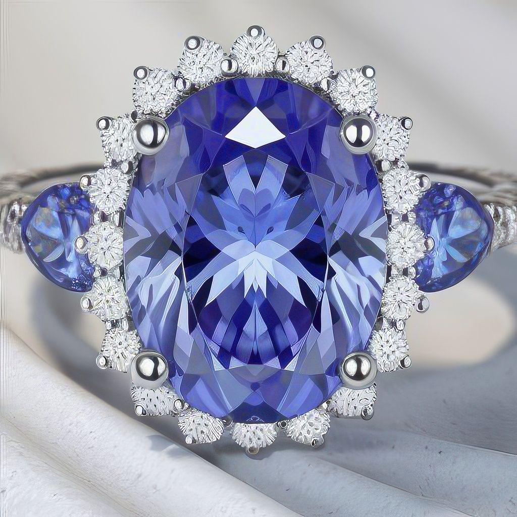 ゴージャス❢タンザナイトのエタニティリング❥ Tanzanite engagement ring - Etsy 日本