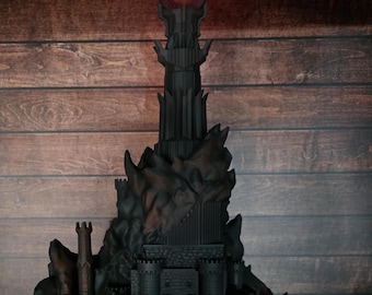 Barad Dur replica with light 40 cm tall