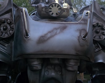Levensgroot display van de Fallout T-60 Power Armor | 2,5 m hoog | Handgemaakt PETG | LED + camera | Cosplay-rekwisiet
