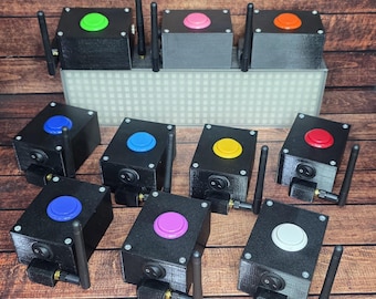 Wireless Quiz buzzer system – Expandable 5 to 10 player kit with LED display & custom audio