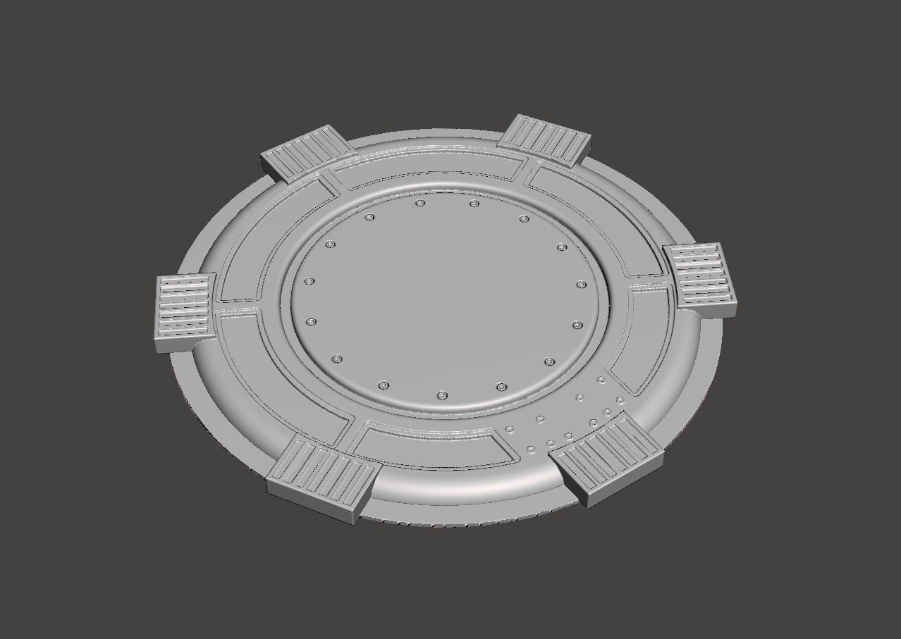 Iron Man or generic hero base with light 3D model
