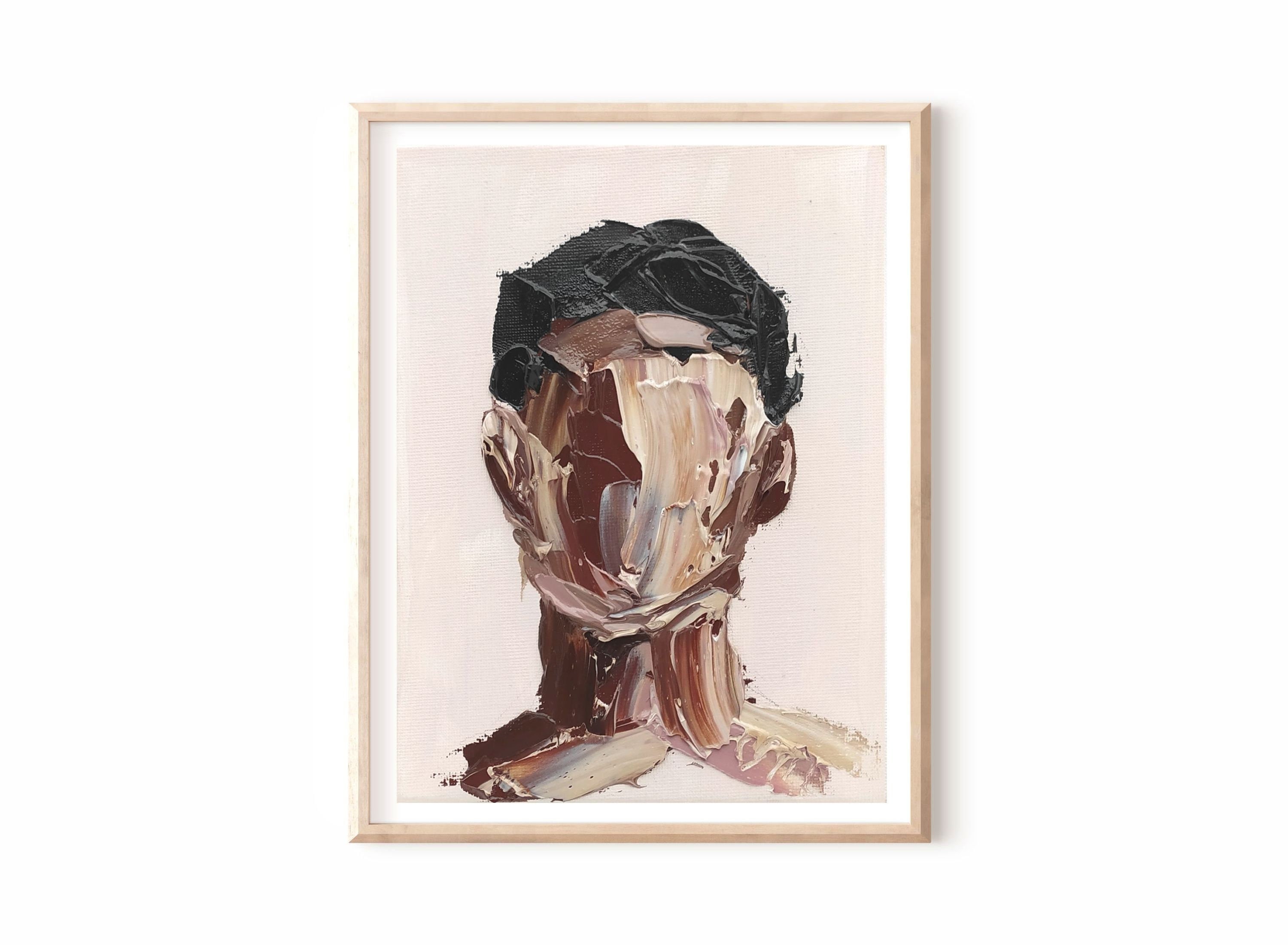 Man face Framed Art Print by MarkTheUser