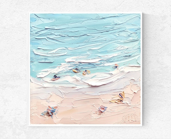 Abstract beach scene paintings deals
