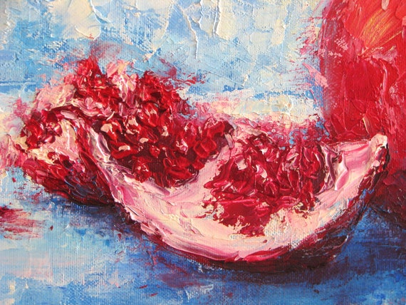 Pomegranate Paint By Numbers For Adults Beautiful Acrylic Seeds Painting On Canvas Fruit Paint By Your Own DIY Kit Oil Wall Art Decoration