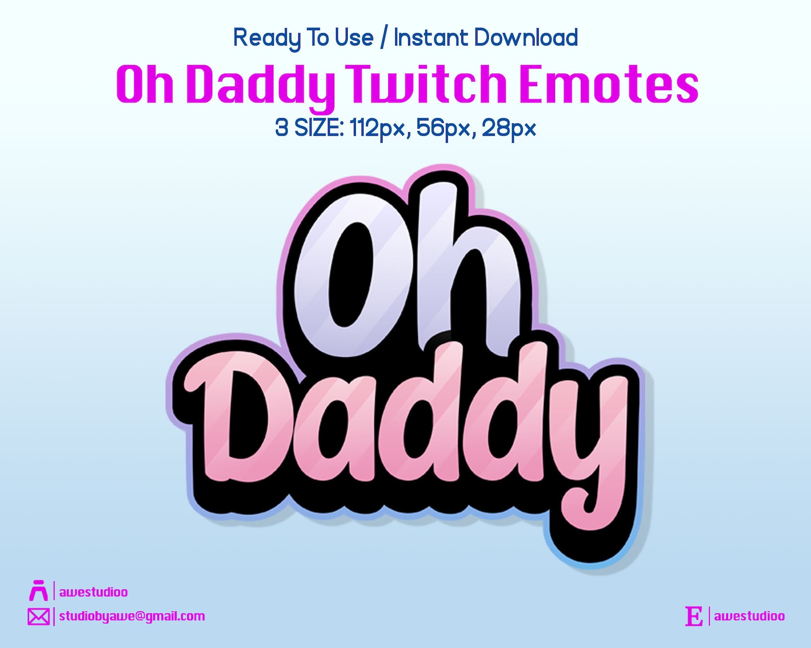 О ПАПОЧКА Twitch Эмоте Текст Эмоте Дискорд Эмоте 1 - изображение 