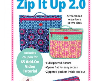 Zip It Up 2.0 Quilt Organizer Sewing Pattern ByAnnie Intermediate