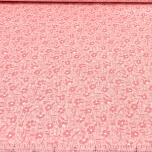 Edyta Sitar SWEET SIXTEEN Fabric Basket Andover Cotton Quilt Fabric  A-9584-E Pink Carnations; Pls Read Description See Photos