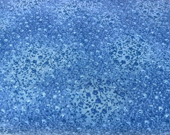 New Dark Blue Blender 100/% Cotton Flannel Fabric by the Half-Yard