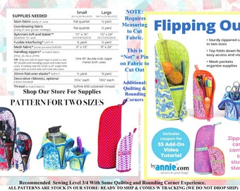 ByAnnie Flipping Out Quilted Standing Desk Storage Case Sewing PATTERN