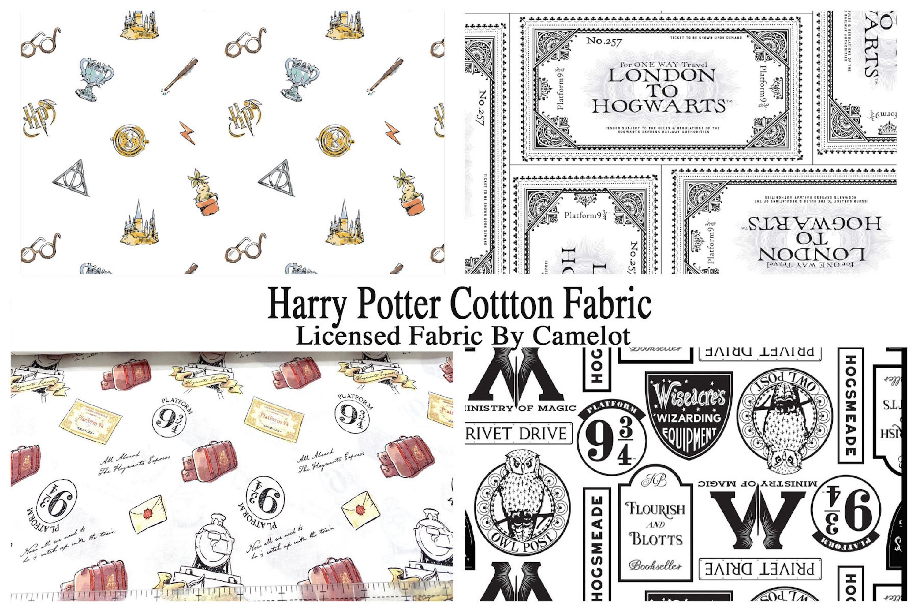 HARRY POTTER Fabrics Choose ; Official Licensed Harry Potter by Camelot Fabrics ; Quilt or Craft