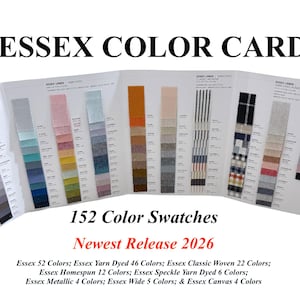 NEWEST 2026 Essex Card SET 152 Color Card Swatches