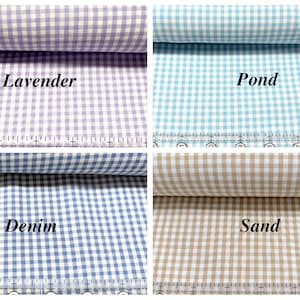 Tela Carolina Gingham: Algodón teñido en hilo de 1/8" - Robert Kaufman imagen 3