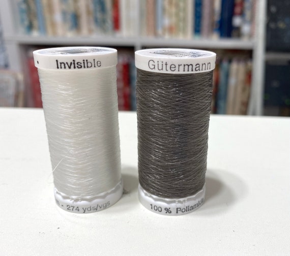 Gutermann Invisible Nylon Thread 250m / 274 Yds Clear or Clear Smoke 
