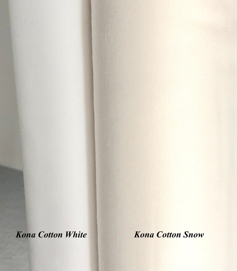 KONA COTTON SNOW Fabric Solid By Robert Kaufman Cream Off Etsy